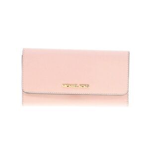 Michael Kors Women Jet Set Travel Pastel Pink Trifold Wallet